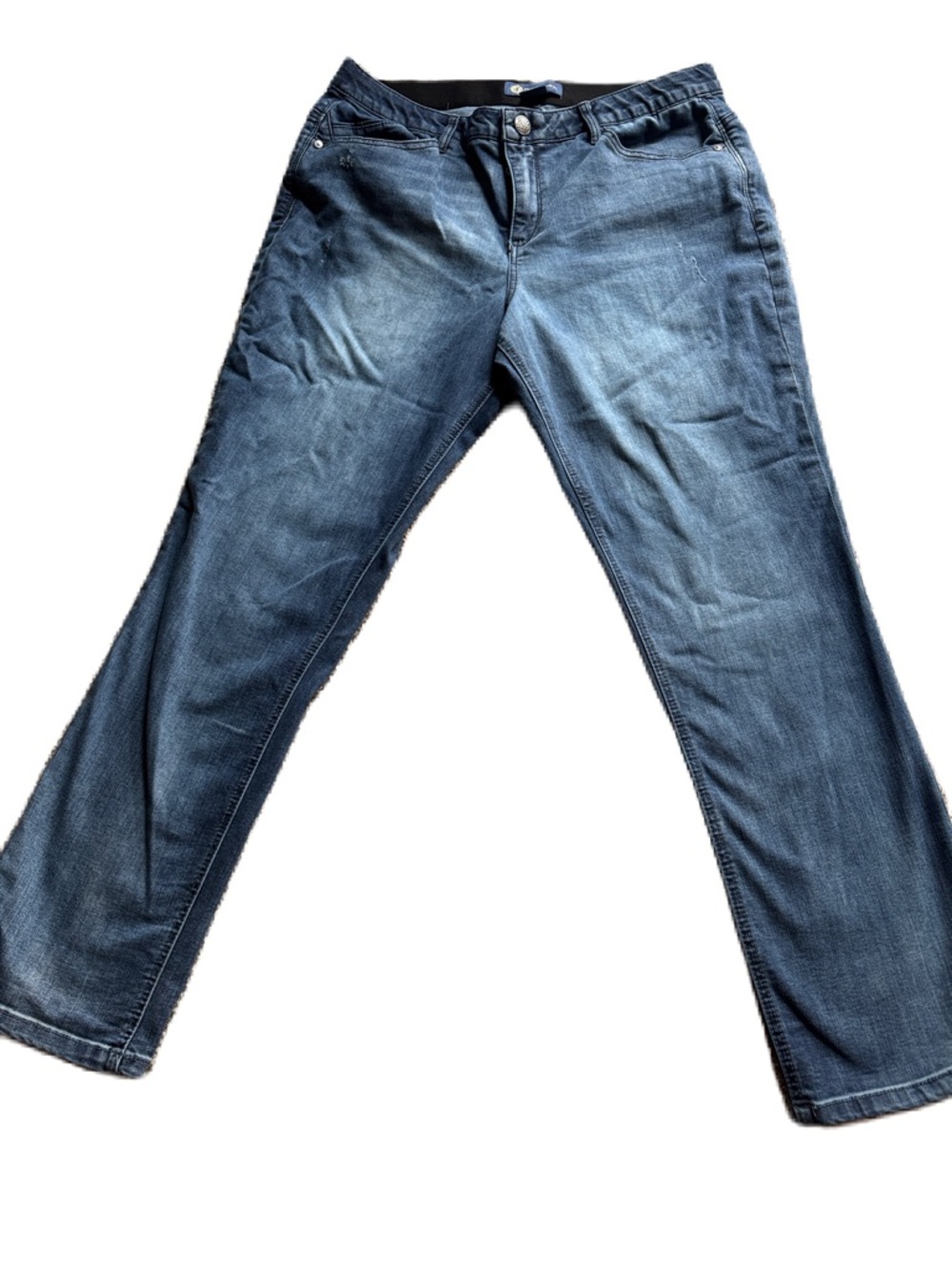 Democracy Women's Straight Leg Jeans 14 - Dark Blue Wash
